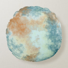 Almofada Redonda Dourado e lacrimogênio