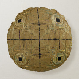 Almofada Redonda Dourado Rush Round Cushion