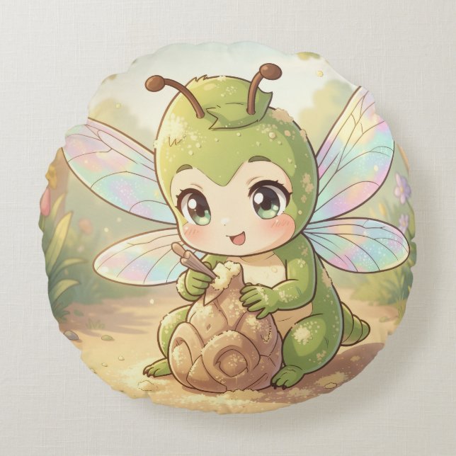 Almofada Redonda Dragonfly – Star Nectar of the Silent Night.7 (Frente)