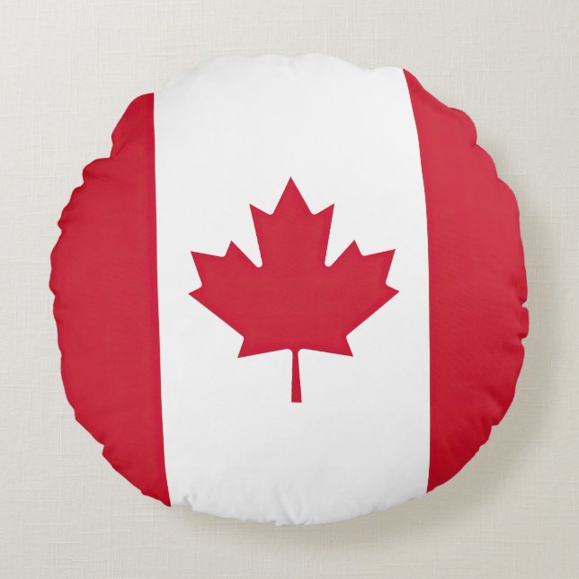 Almofada Redonda Drapeau Canada (Frente)