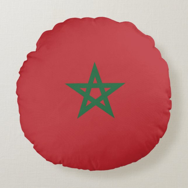 Almofada Redonda Drapeau Maroc (Frente)