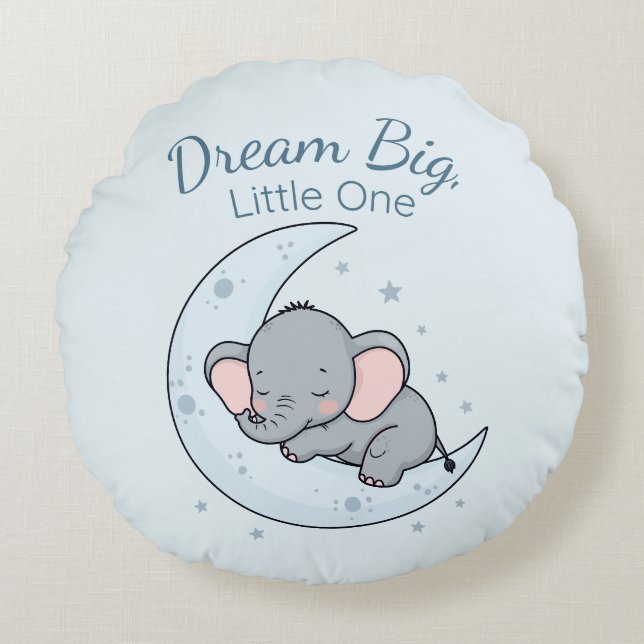 Almofada Redonda Dream Big, Little One (Frente)