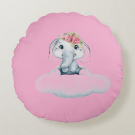 Almofada Redonda Dreamy Days com Rosie, o Elefante