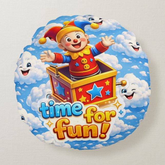 Almofada Redonda Dreamy sky high (Frente)