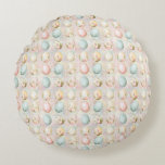 Almofada Redonda Easter Egg Seamless Fabric – Pastel<br><div class="desc">Cute Easter Egg Fabric featuring soft pastel colors,  perfect for quilting,  sewing,  nursery decor,  baby projects,  and spring crafts. This seamless pattern is ideal for creating handmade gifts,  children’s clothing,  and home decor with a sweet,  playful Easter and spring aesthetic.</div>