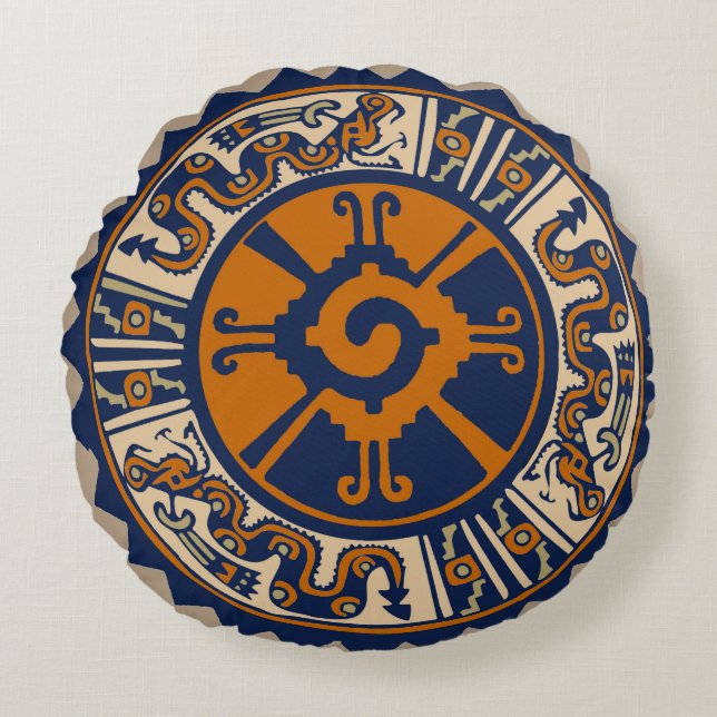 Almofada Redonda Elder Futhark Runes (Frente)