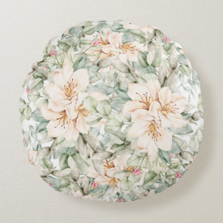 Almofada Redonda elegante floral