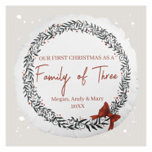 Elegante Wreath Primeiro Padrão de Natal