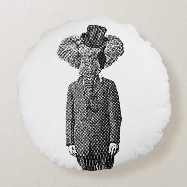Almofada Redonda Elephant Dandy (Verso)