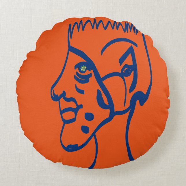 Almofada Redonda Elf Football Player (Frente)