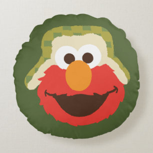 Almofada Redonda Elmo Woodland Face