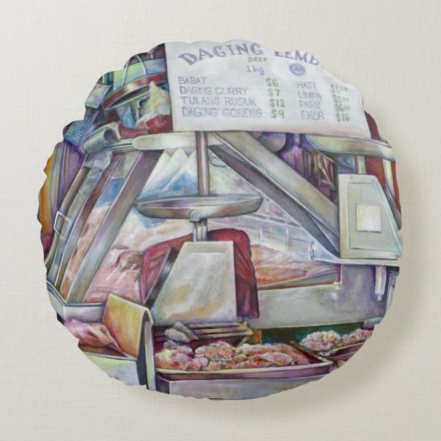 Almofada Redonda Em 10 minutos, esqueci o aniversário da minha espo (Frente)