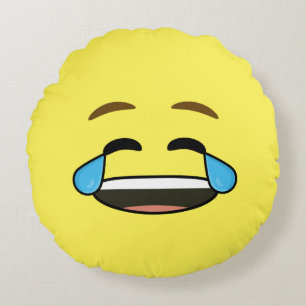 Almofada Redonda Emoji de riso
