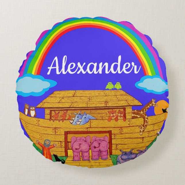 Almofada Redonda Enfermeiro de Arca Personalizado/travesseiro de Cr (Frente)