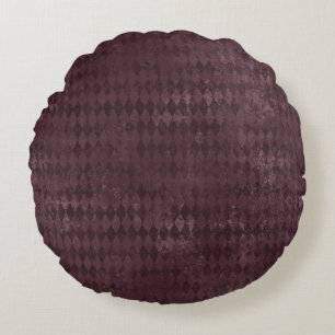 Almofada Redonda Enfermeiro Gótico - Harlequin Roxo Afastado