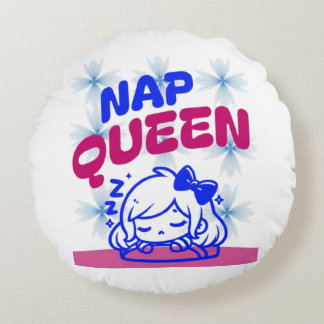 Almofada Redonda Engraçado decoração do Nap para quarto e sofá