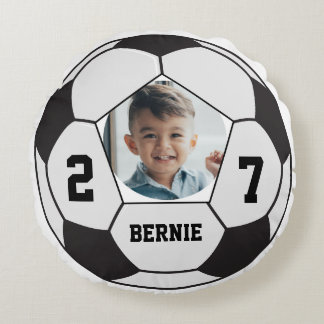 Almofada Redonda Equipe esportiva jogador de futebol personalizado
