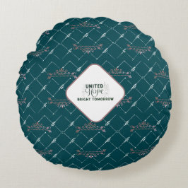 Almofada Redonda Esperança Brilhante amanhã