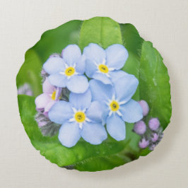 Almofada Redonda Esqueça-me-não