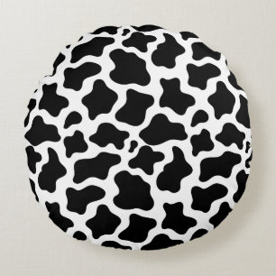 Almofada Redonda Estampada com Vaca