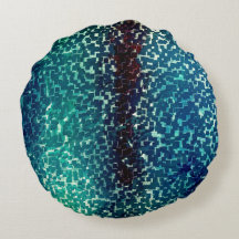 Estilo de mosaico azul neon sobre vidro martelado 