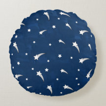 Estrelas Cadentes Aquarela Azul Marinho
