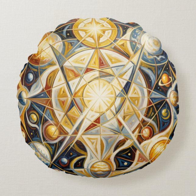 Almofada Redonda Ethereal Vision – Beyond Reality26 (Frente)