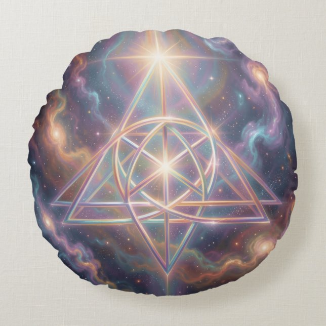 Almofada Redonda Ethereal Vision – Beyond Reality27 (Frente)