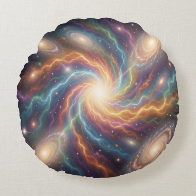 Almofada Redonda Ethereal Vision – Beyond Reality37 (Frente)