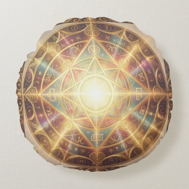 Almofada Redonda Ethereal Vision – Beyond Reality.99 (Frente)