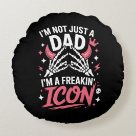 Almofada Redonda Eu não sou apenas uma Pai Eu sou uma camiseta de í