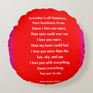 Almofada Redonda Eu te amo