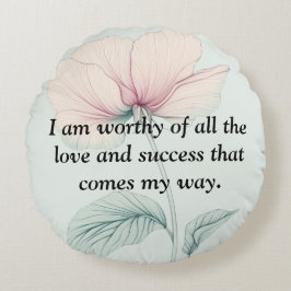 Almofada Redonda Eu Vale A Pena...