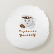 Expresse-se – Camiseta de Café Sorridente e Divert