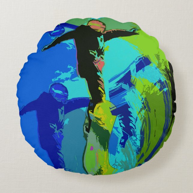 Almofada Redonda Extreme Riding - Snowboard (Frente)