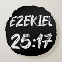 Ezekiel 25 17 Tipografia Grunge Verso Rótulo