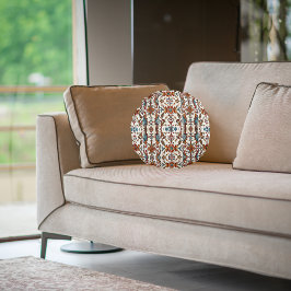 Almofada Redonda Fabulosa queda e azul