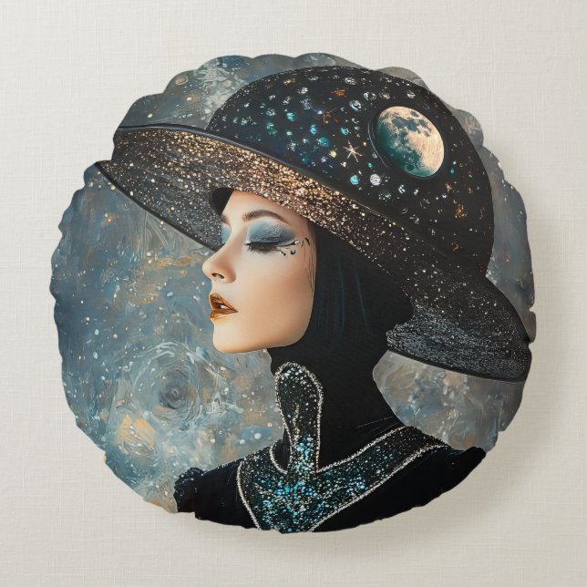 Almofada Redonda Fantasy Woman (Frente)