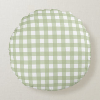 Almofada Redonda Faye and Lauren Green Gingham