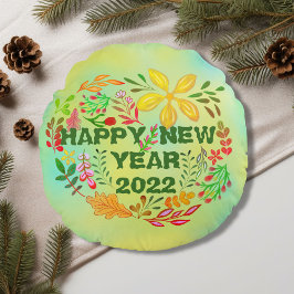 ALMOFADA REDONDA FELIZ ANO NOVO PERSONALIZADO 20XX