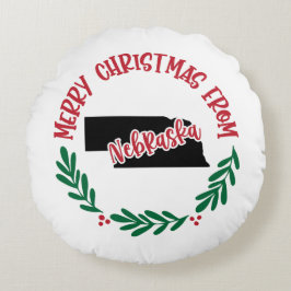 Almofada Redonda Feliz Natal De Nebraska Red Green