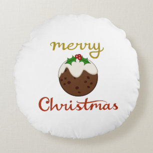 Almofada Redonda Feliz Natal+Design Pudim