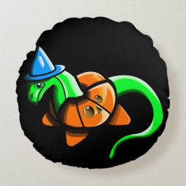 Almofada Redonda Feliz Samhain!