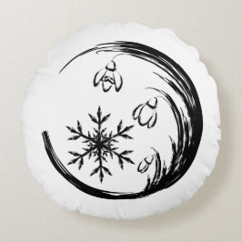 Almofada Redonda Festa de inverno