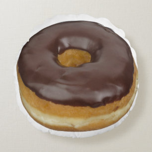 Almofada Redonda Filhós vitrificada chocolate da rosquinha