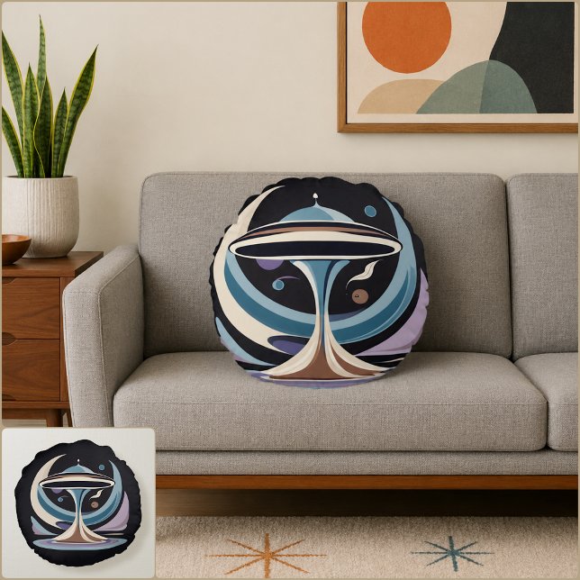 Almofada Redonda Finias Mars (Finias Mars Round Pillow (Front & Back)
)
