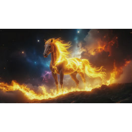 ALMOFADA REDONDA FIRE HORSE - 2026 - CHINESE ZODIACS