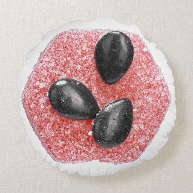 Almofada Redonda FlightBites Sour Watermelon (Verso)