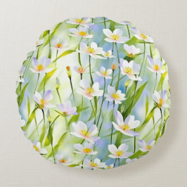 Almofada Redonda Flor Silvestre Serena  