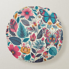 Almofada Redonda Floral